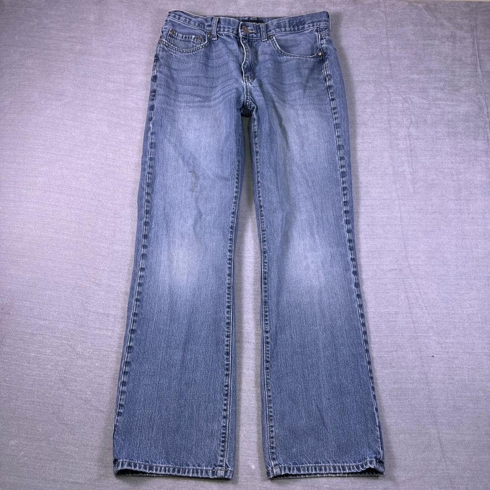 Apt. 9 Standard Fit Mid Rise Straight Leg Jeans Mens 34x34 Blue Denim